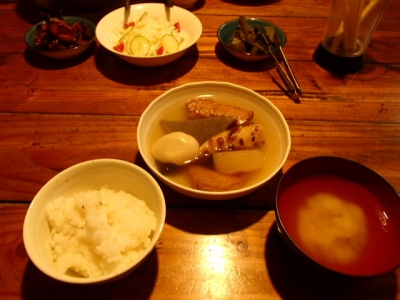 薬師岳小屋_夕食