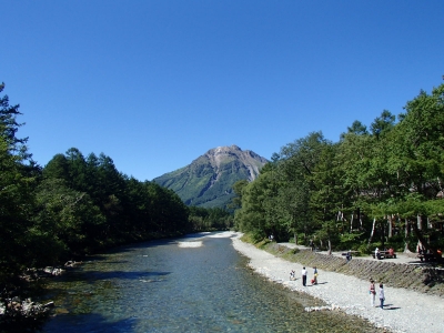焼岳方面