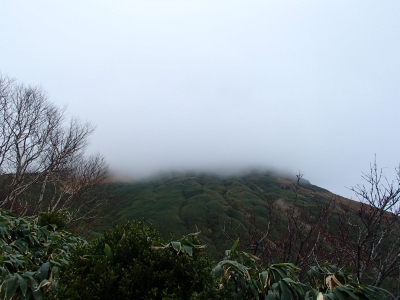 下山時は曇り