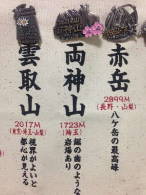 両神山山バッジ