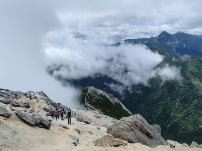 甲斐駒ケ岳 山頂付近