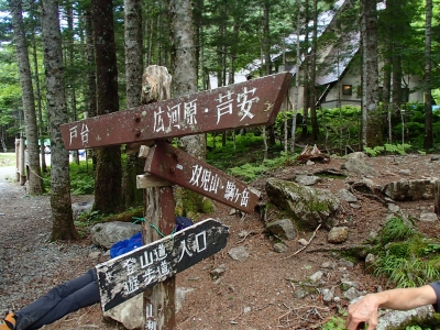北沢峠 下山