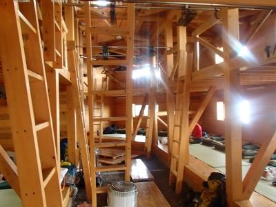 千枚小屋 小屋内