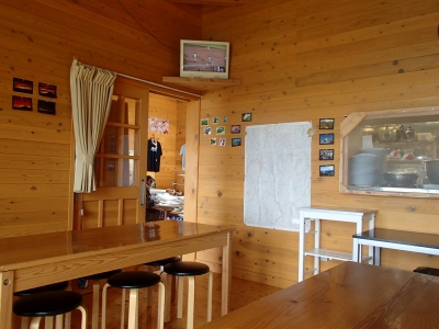 千枚小屋 食堂
