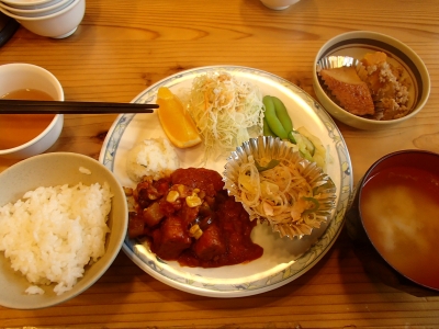 千枚小屋 夕食
