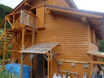 千枚小屋 勝手口
