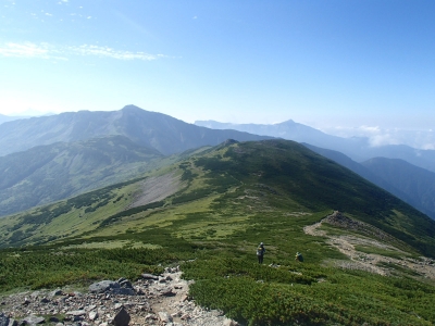 北ノ俣岳−黒部五郎岳 稜線2