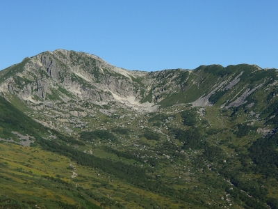 早朝の黒部五郎岳