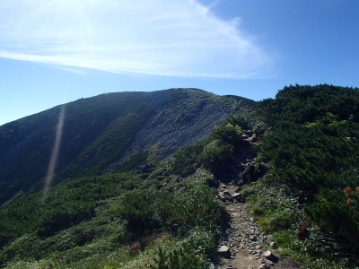 三俣蓮華岳の山頂直前