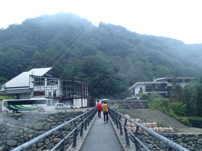 新穂高温泉に到着