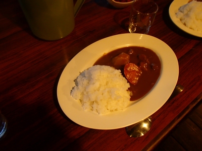くろがね小屋夕食