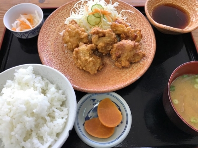 鶏天定食
