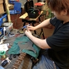 佐田君作業中