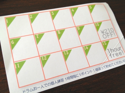 ポイントカード裏