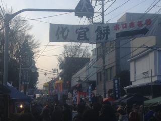 世田谷のボロ市の様子