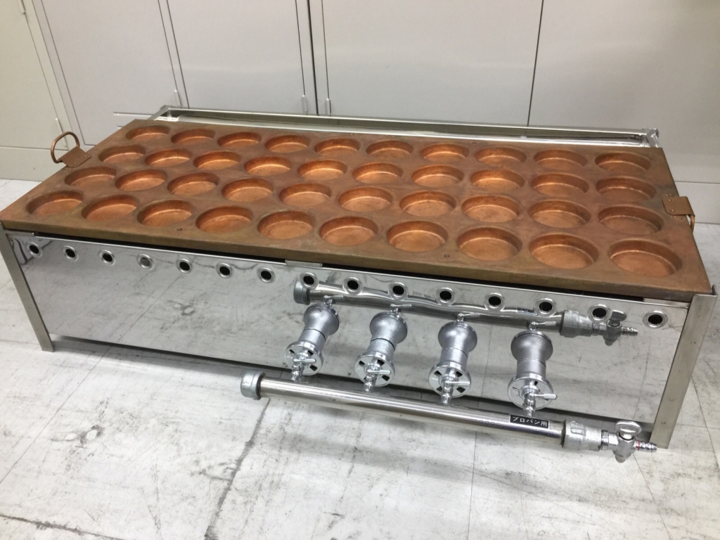 【送料込み】銅製 大判焼き機 32穴 業務用 プロパンガス 今川焼 回転焼き 送料込み】銅製 大判焼き機 32穴 業務用 プロパンガス 今川焼 回転焼き