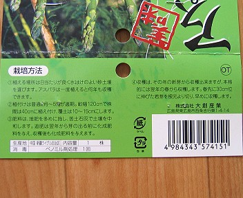 アスパラガスの育て方