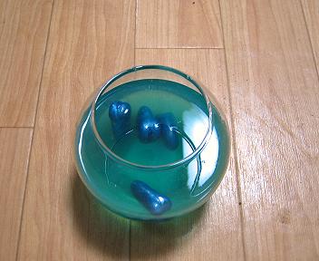 水に漬けているソラマメの種