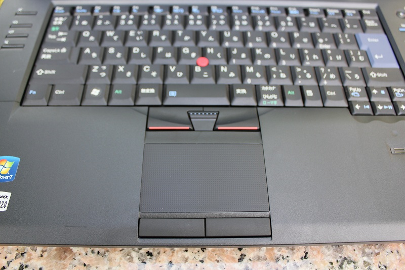ThinkPadのタッチパッド
