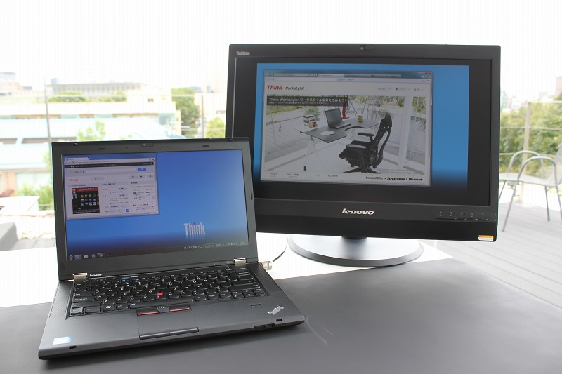 ThinkPad T430sとThinkVision LT2323z