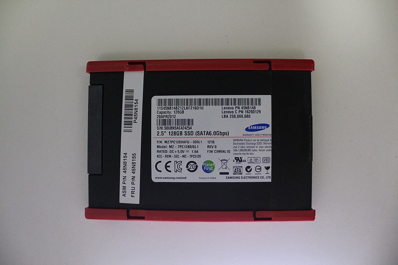 ThinkPad T430sのSSDはSAMSUNG MZ-7PC1280/0L1
