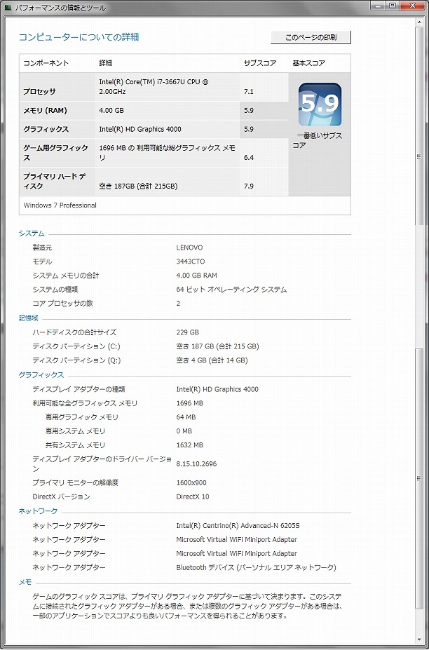 ThinkPad X1 Carbonの詳細
