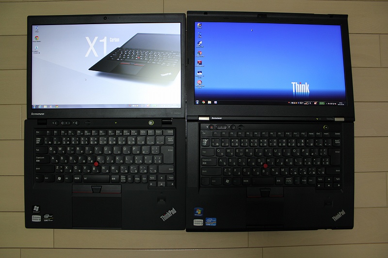 ThinkPad X1 CarbonとT430sを全開した