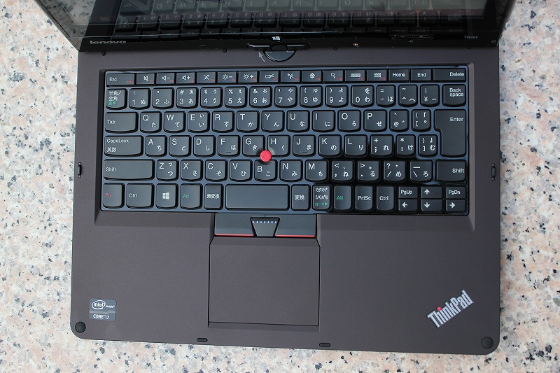 ThinkPad Twistのキーボード