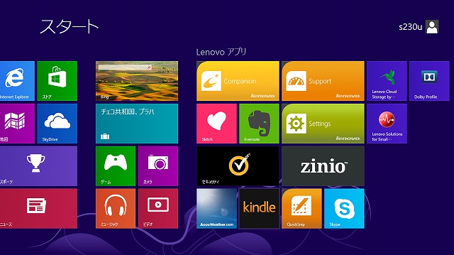 Windows8スタート