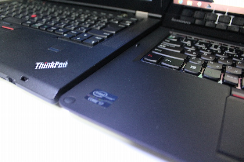 ThinkPad TwistとT430s 薄さ比較