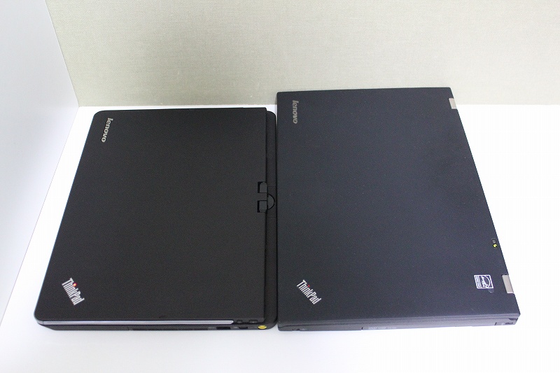 ThinkPad TwistとT430sの天板を見比べる