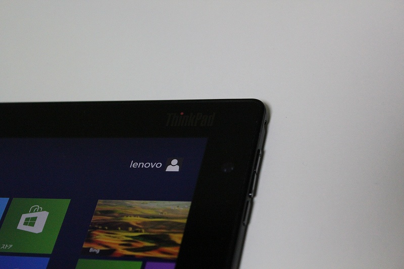 ThinkPad Tablet 2の右上