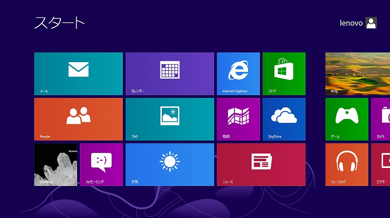 Windows8 スタート