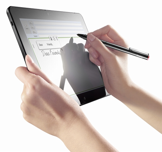 ThinkPad 10 ペンによる手書き入力対応