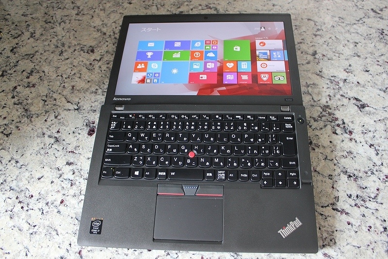 ThinkPad X250を180度水平展開