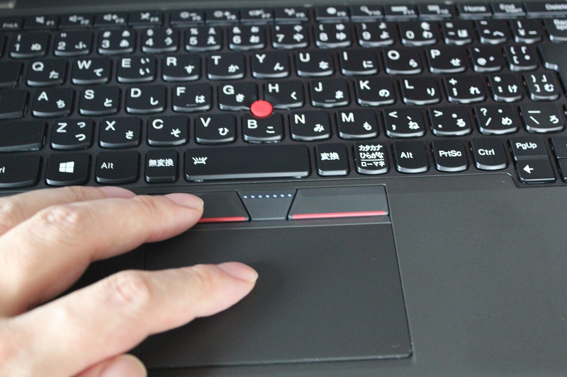 ThinkPad X250 タッチパッドの使用感
