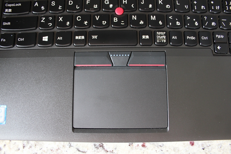 ThinkPad X260のクリックパッド