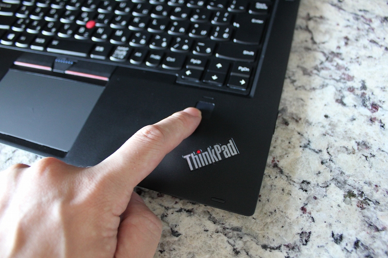 ThinkPad X1 Yogaの使用感(指紋認証)