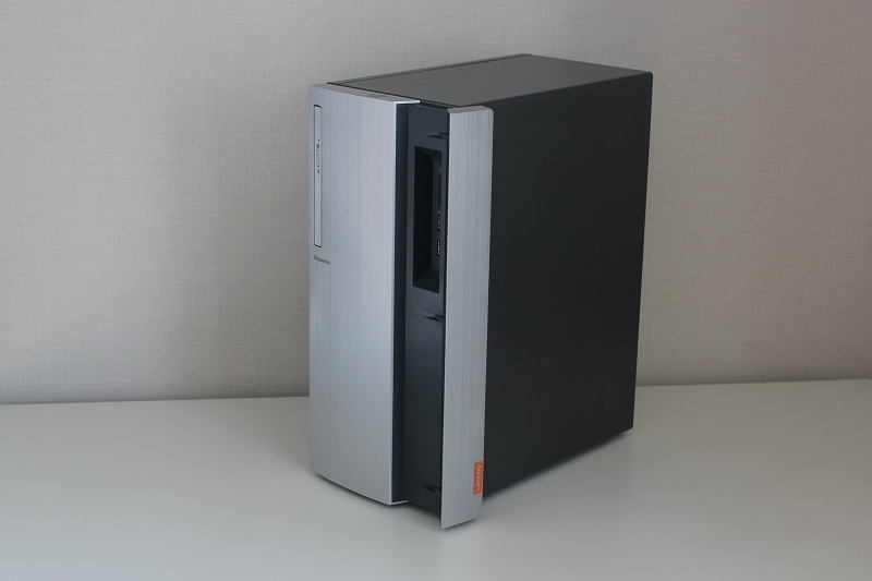 ideacentre 720 フロントパネルを開く
