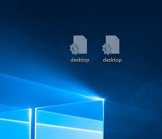 デスクトップ上のdesktop.ini