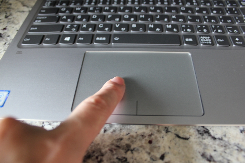 ideapad 720s タッチパッド