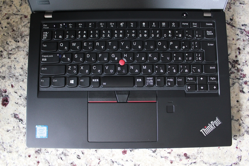 ThinkPad X280のキーボード
