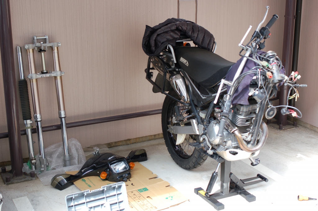 フロントフォーク倒立化① | GO SUPER SHERPA GO フロントフォーク倒立化① | GO SUPER SHERPA GO