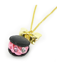 【QUNIEE 5th】ribbon macaron necklace