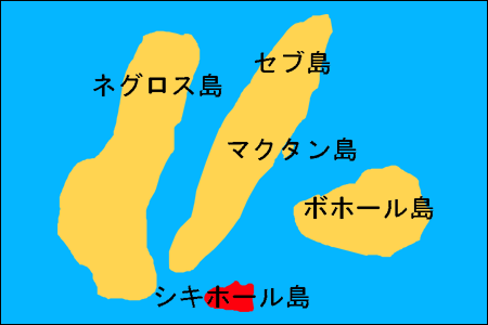 シキホール島の地図