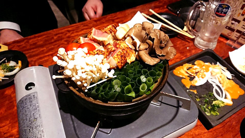 京都炭火串焼 つじや☆京七谷赤地鶏のすき焼き鍋コース | こもたんの