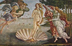 The Birth of Venus¡¡(La nascita di Venere) by Sandro Botticelli ¡ÊGalleria degli Uffizi, Florence¡Ë