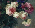 Hybrid Teas and Peony by Joe Anna Arnett