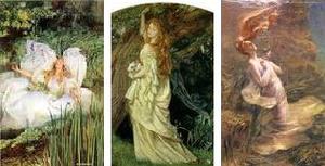 º¸¡§Simmonds ¡ÖOfelias¡×1890ǯ¡¡Ãæ±û¡§Arthur Hughes ¡ÖOphelia¡× 1863-64ǯ ±¦¡§Jules-Joseph Lefebvre ¡ÖOfelias¡×1895ǯ