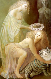 Le Couronnement de la Bienheureuse Féline Image Copyright¡Ê²èÁü°úÍÑ¡Ë Leonor Fini (Relié) by Leonor Fini¡Ê½ÐÈÇ Favre¡Ë